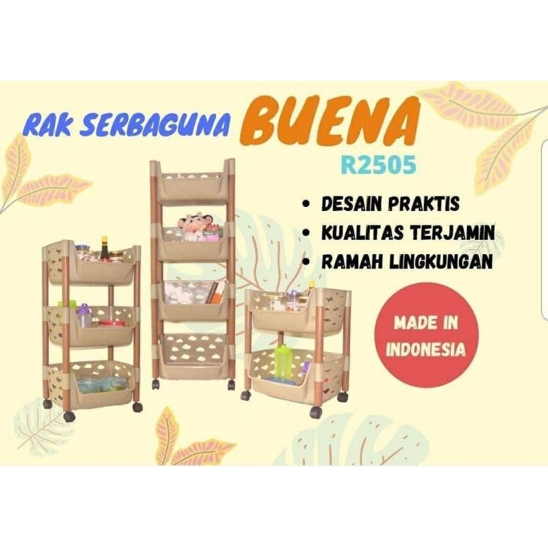 NH-RAK BUENA 4 SUSUN RAK MAINAN SERBAGUNA 4 SUSUN RAK TEBAL