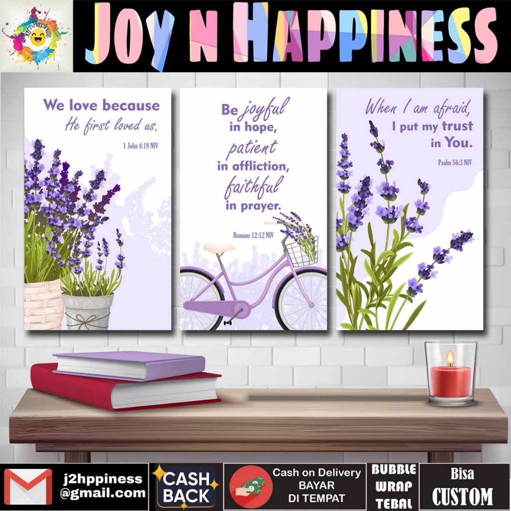 Suvenir Hadiah Hiasan Dekorasi Dinding Firman Tuhan Ayat Alkitab Kristen Katolik Bahasa Inggris Kepe