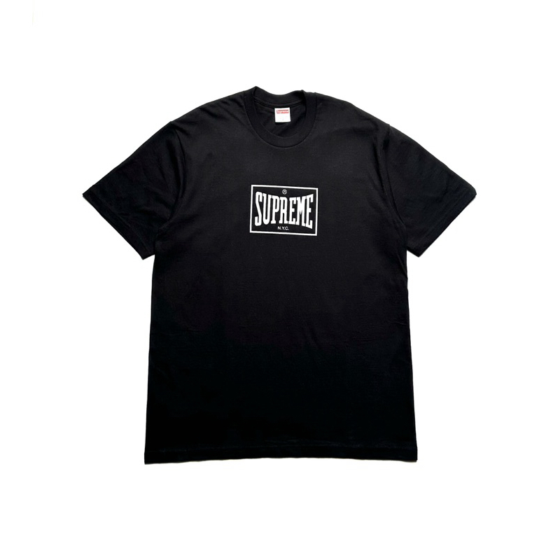 supreme warm up black t shirt original