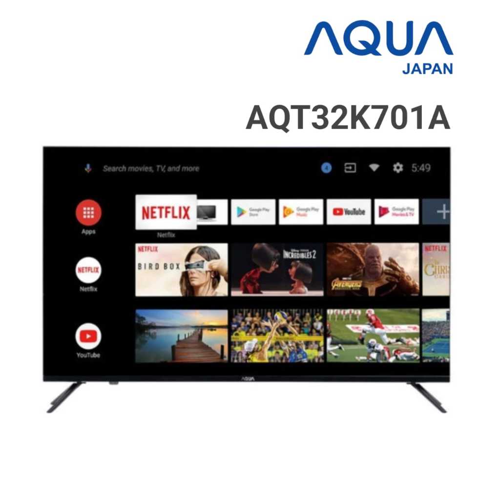 AQUA TV 32 inch Smart Android TV AQT32K701A 32 Inch - Android 11 32K701A / 32K701