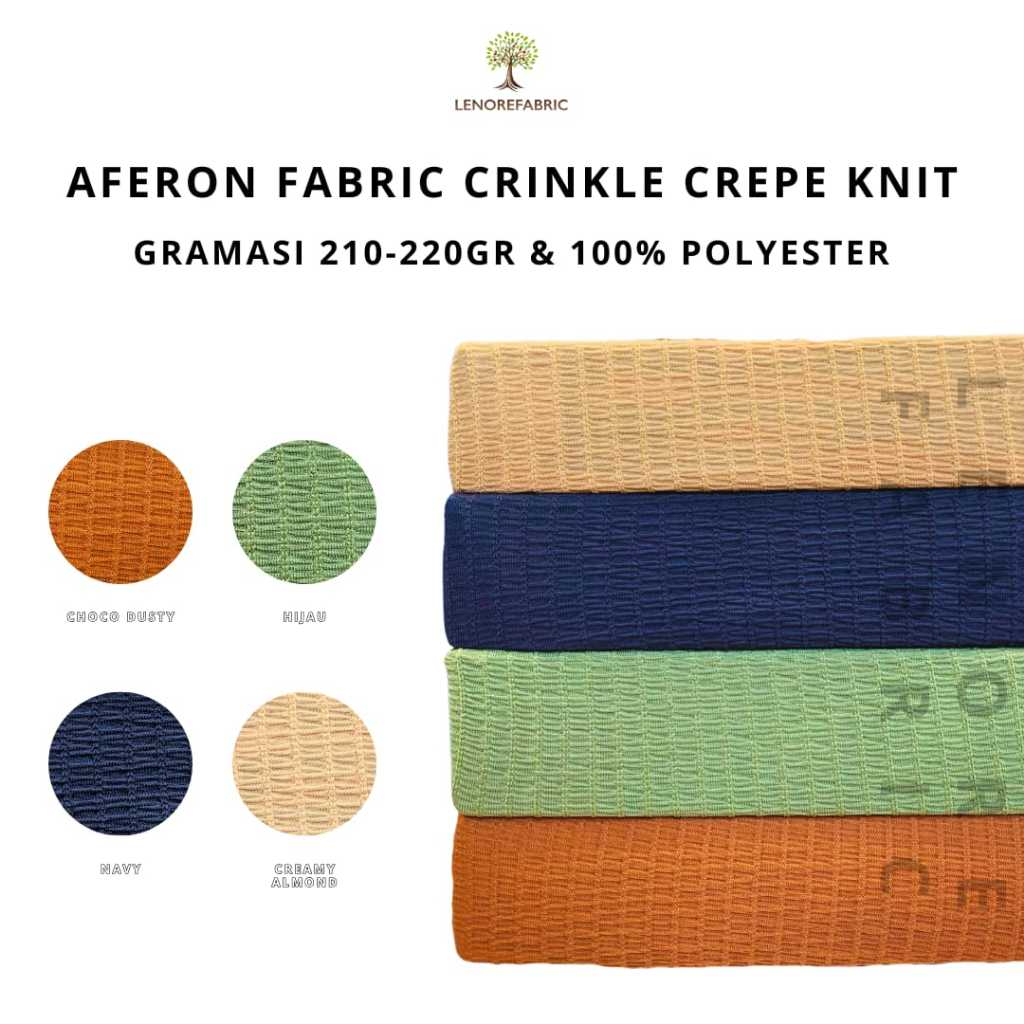 BAHAN KAIN •  RIB KNIT PREMIUM - AFERON FABRIC  (TEXTURE)