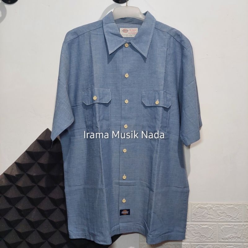 Dickies Short Workshirt Chambray Blue XL