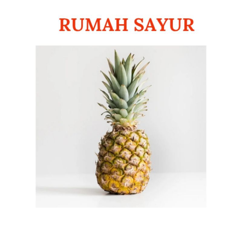 

Buah Nanas Kupas dan Belum Kupas