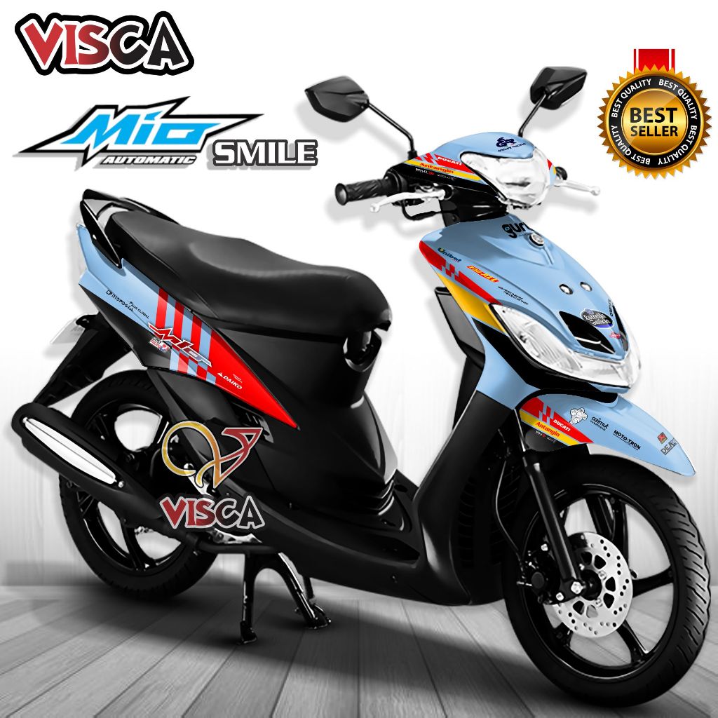 Decal Mio Smile Full Body Stiker Mio Smile Full Body Striping Mio Smile Variasi Decal Hologram Mio S