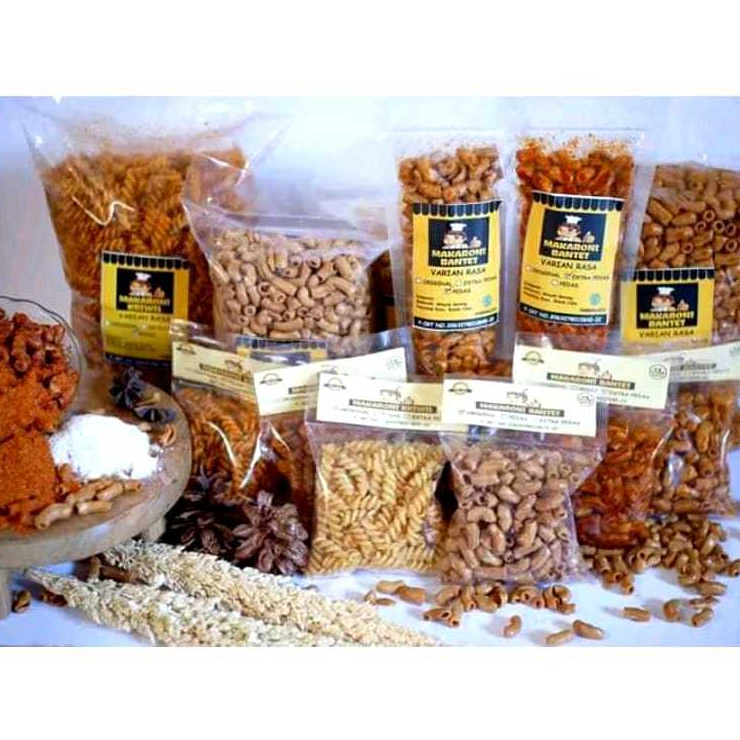 

MAKARONI BANTET\Makaroni Bantet 1kg (Pedas-Extra Pedas)