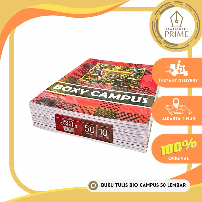 

Ay00! Buku Tulis Bio Boxy Campus 50 Lembar ( 1 Pack Isi 10 Buku )
