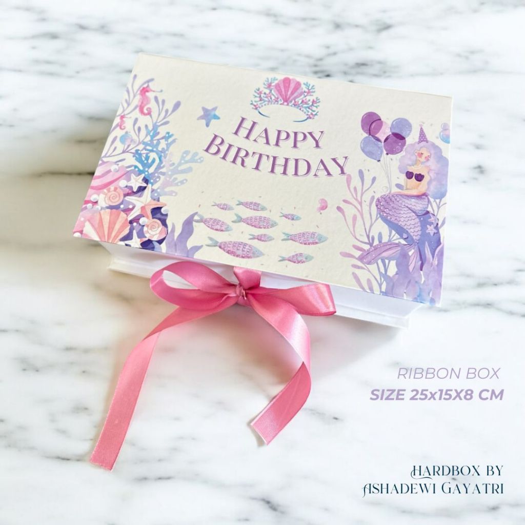 

HARDBOX BY ASHADEWI - HAPPY BIRTHDAY - Purple Ocean (25x15x8 cm) / birthday / gift / hampers box