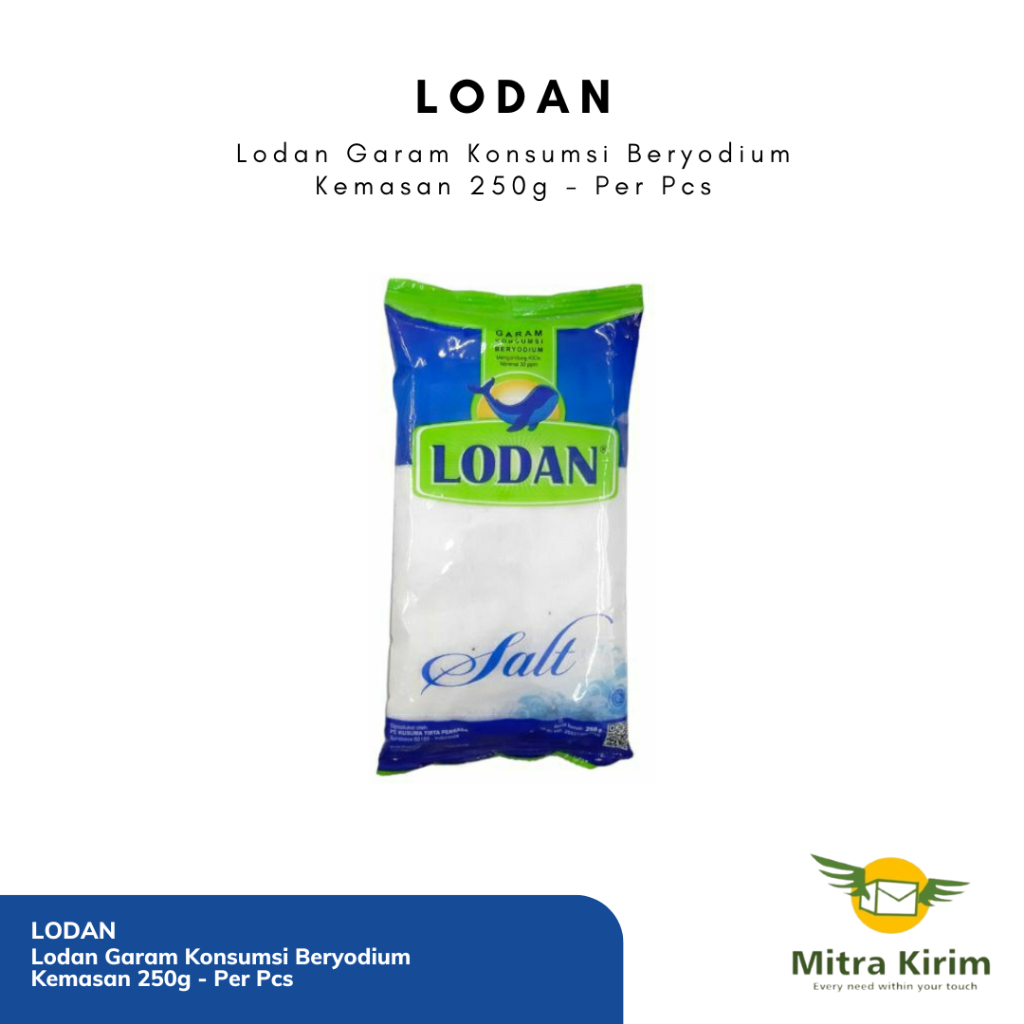 

Lodan Garam Konsumsi Beryodium Kemasan 250gr - Per Pcs