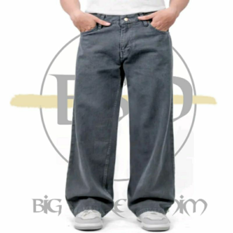 Celana Jeans Pria Scena/Celana Panjang Pria Baggy/Celana Jeans Gombrong/Celana Jeans Baggy Pria