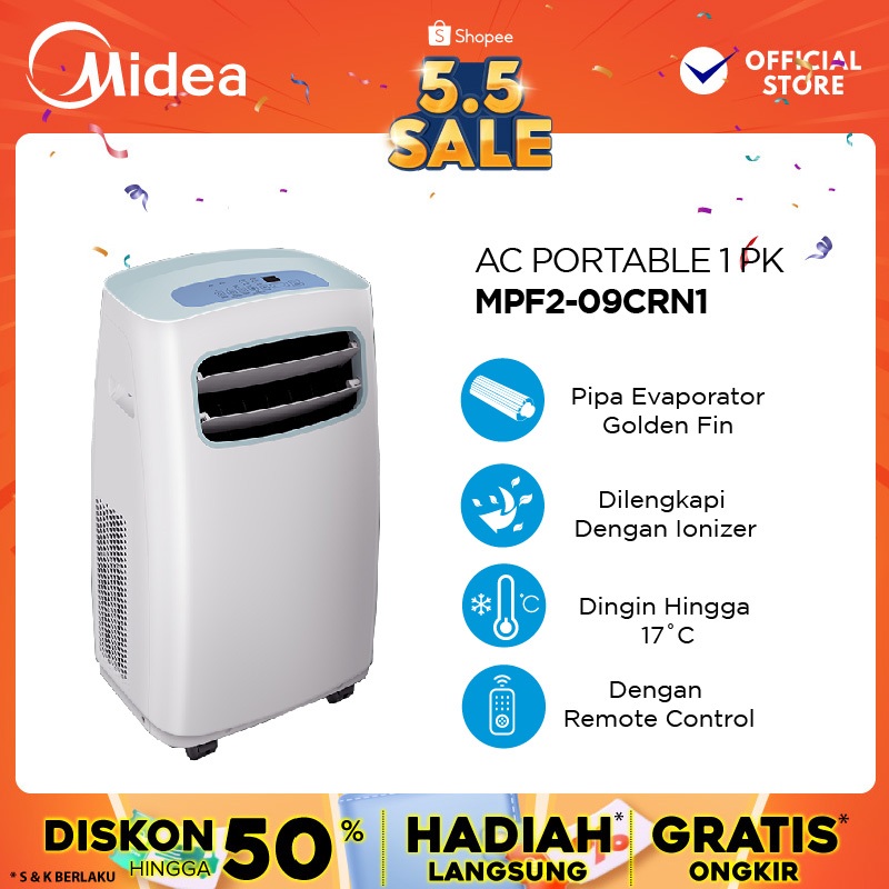 Midea AC Portable 1 PK MPF2-09CRN1 - Green