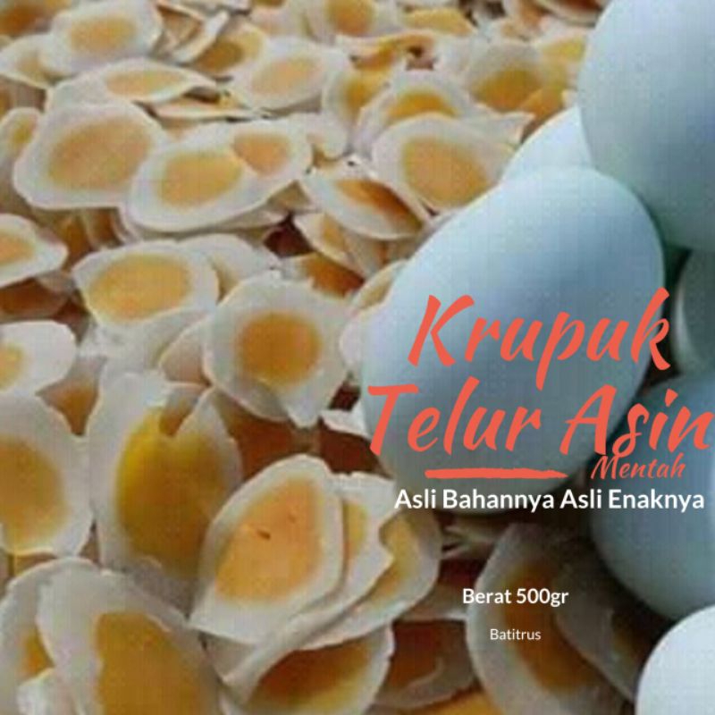 

Krupuk Telur Asin Mentah 500gr