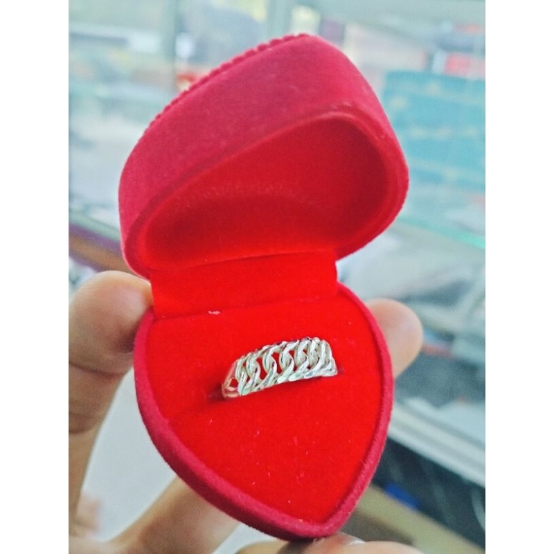 Cincin rantai perak