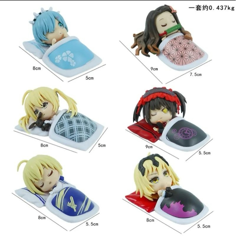 action figure sleeping girl anime box