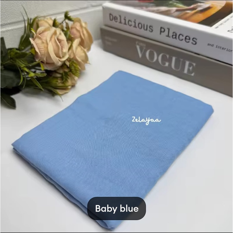 Jilbab Segi Empat Paris Jadul Varisha - Hijab Segi Empat Paris Jadul Varisha - Baby Blue