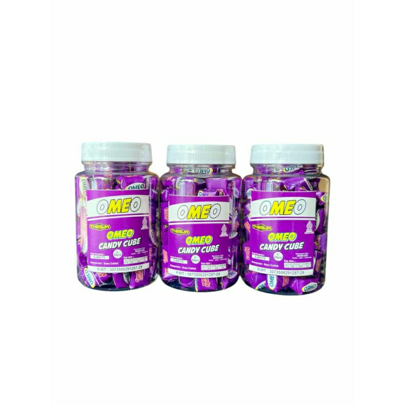 

OMEO CANDY CUBE UNGU ISI 60