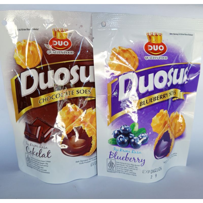 

Duosus 2000 an isi 30 gram rasa coklat/blueberry