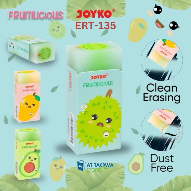 

Penghapus Eraser Joyko ERT-135 Fruitilicious Elastis Bebas Debu