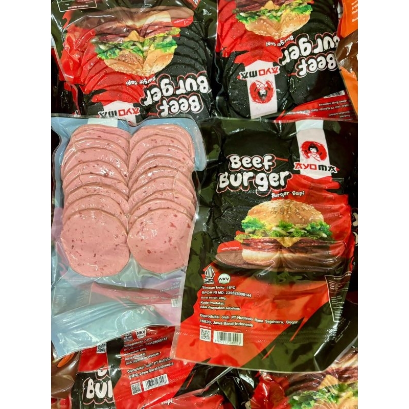 

beef burger ayoma isi 20