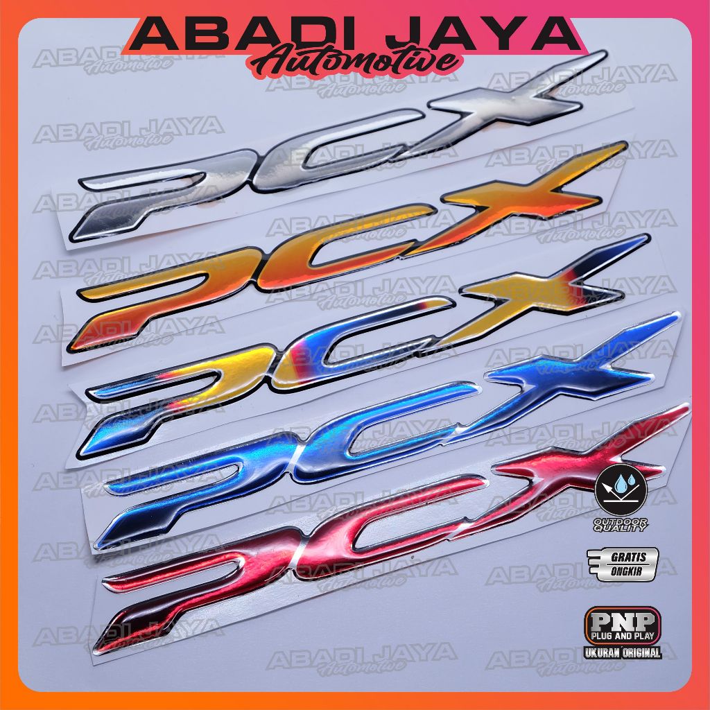 emblem timbul honda pcx / emblem titanium honda pcx / emblem honda pcx / logo timbul honda pcx