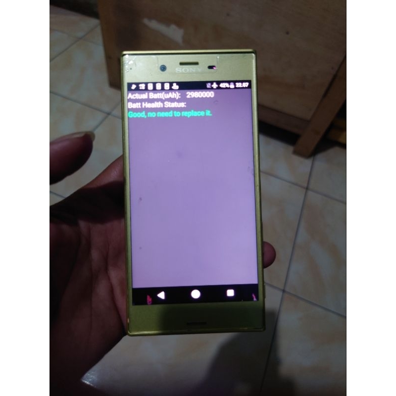 xzs wifi only minus layar ada noda
