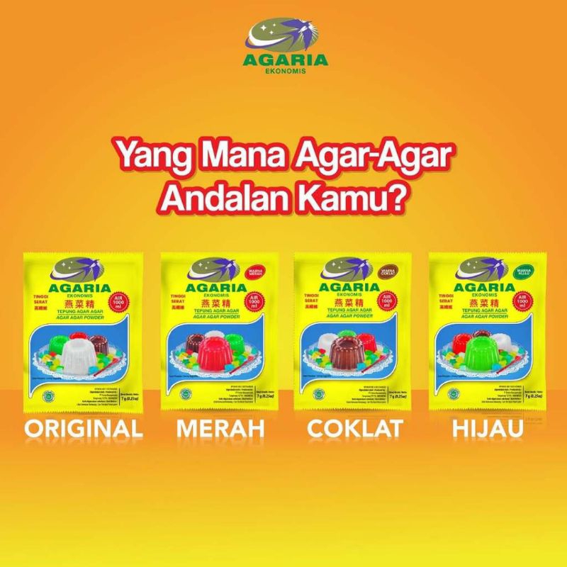 

[1pcs] Forisa Agaria Tepung Agar Agar Ekonomis Tanpa Bonus 7gr