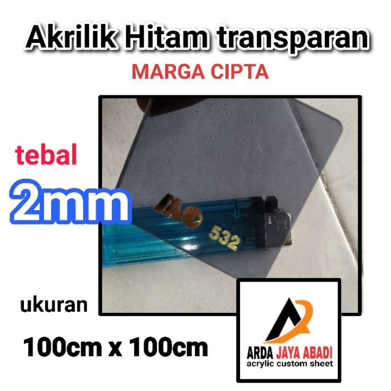 

akrilik 2mm hitam transparan 100 x 100 akrilik lembaran hitam ribent marga cipta