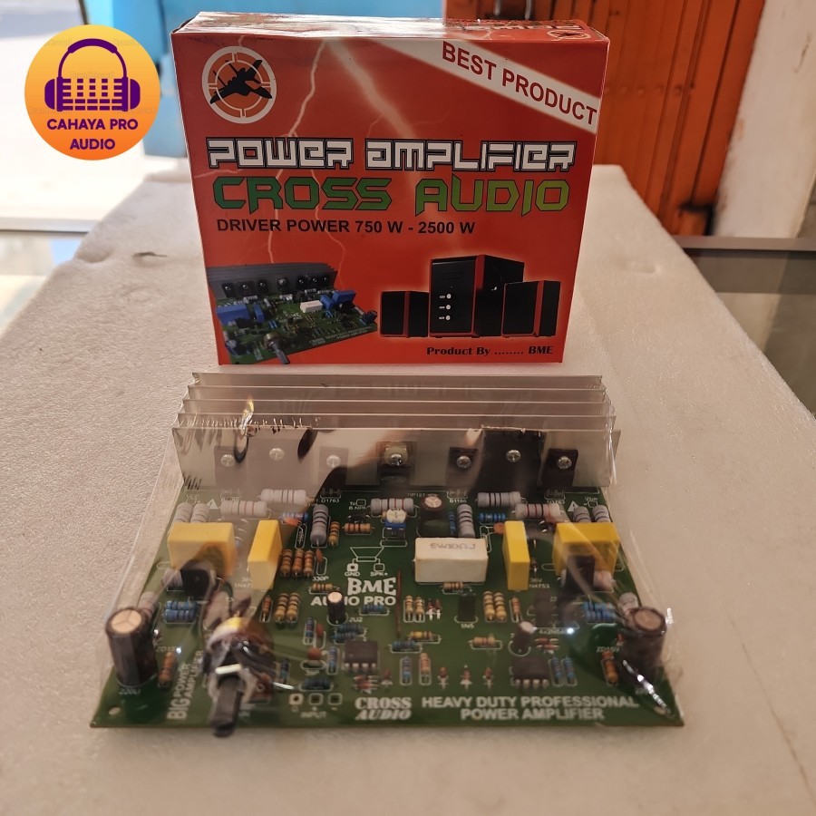 Kit Driver Power Amplifier Cross Audio 750 - 2500 Watt Super Bass