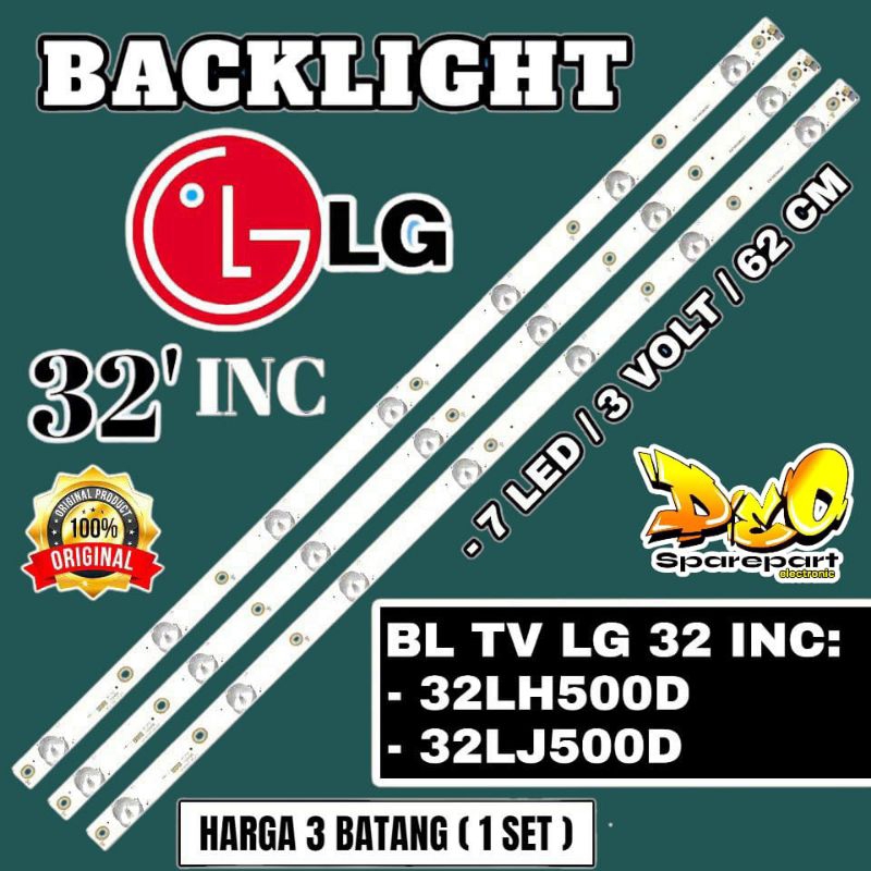 BACKLIGHT TV LED LG 32LH500D 32LJ500D LAMPU BL LG 32LH500D 32LJ500D 32LK500D