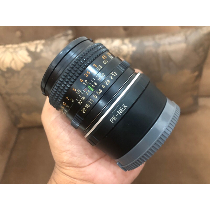 Lensa Manual CHINON 50mm F1.7 adapter for Sony