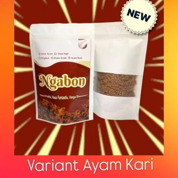 

Abon Ayam varian KARI - teman makan praktis
