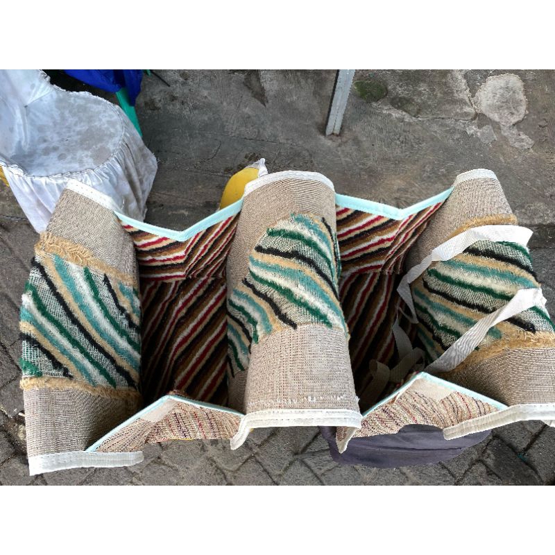 Tas Motor Bahan Goni Tebal Ukuran Sedang / Bronjong motor/Tas Kurir.