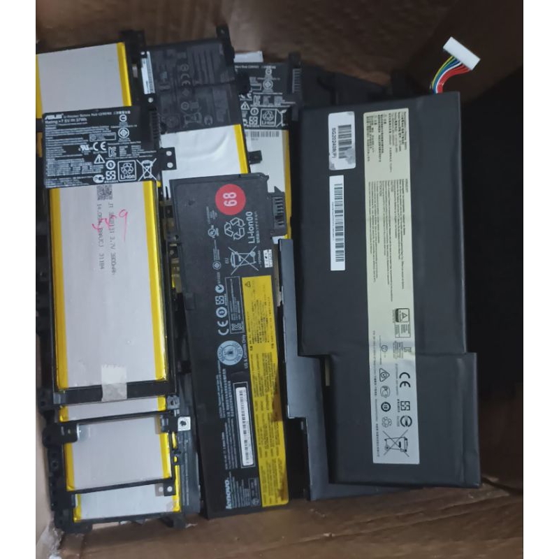 batre baterai polimer bekas laptop 3000 Mah up tidak kembung tidak lembek tidak cacat MULUS