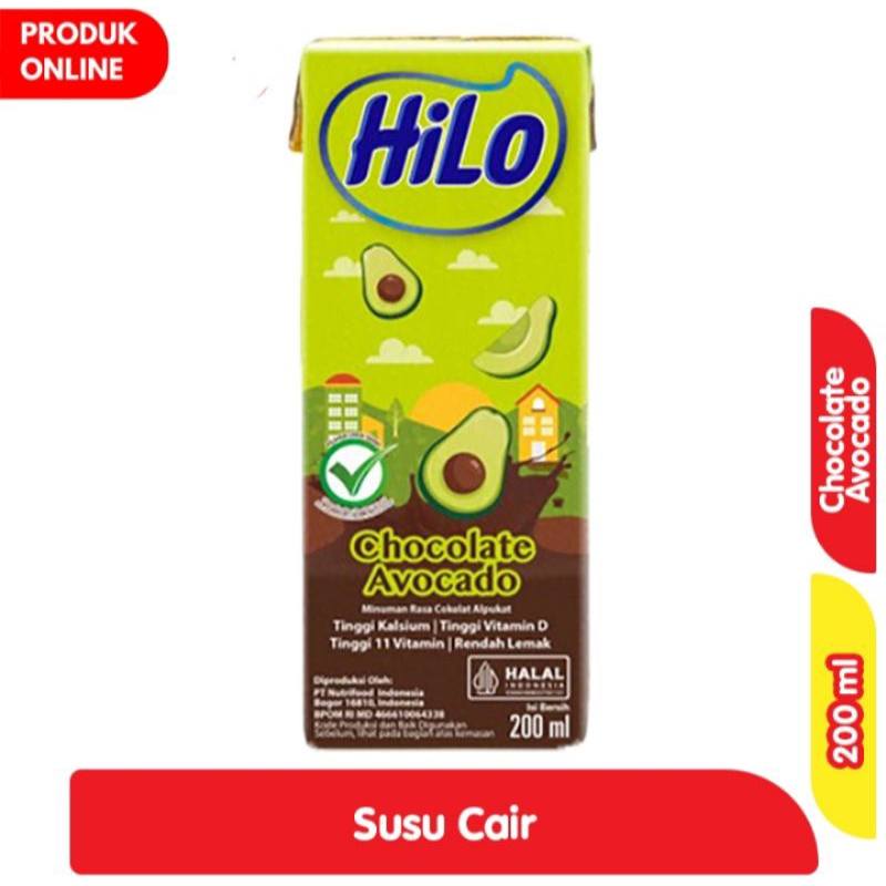 

Hilo Susu Chocolate Avocado Kotak 200 ml