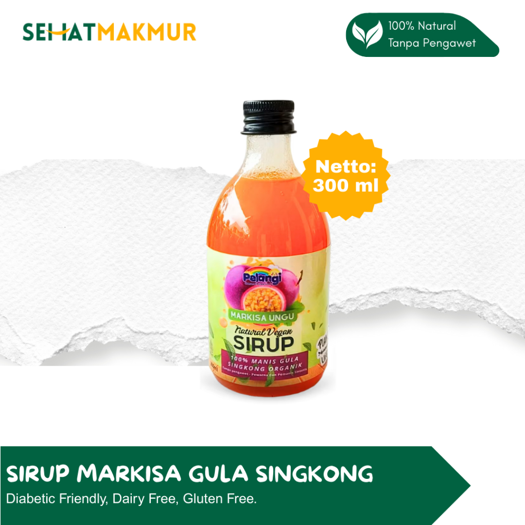 

Pelangi Homemade - Sirup Markisa Gula Singkong (Sirup Vegan, Diabetic Friendly)