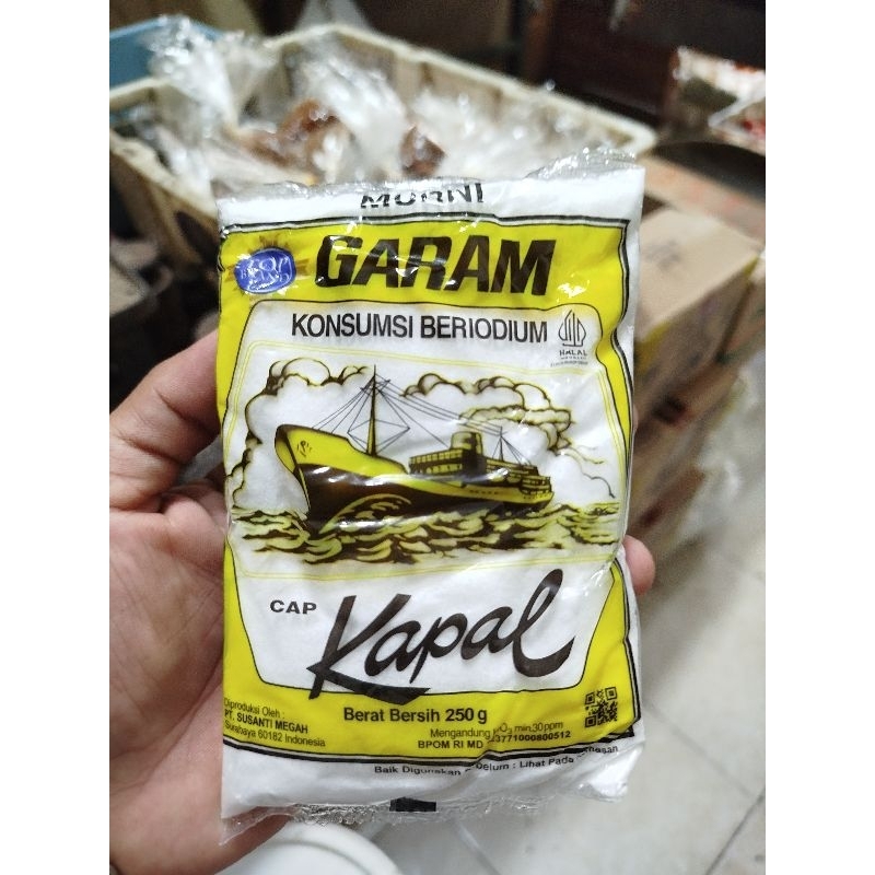 

Garam Cap Kapal 250gr/Garam Beriodium/Garam kapal