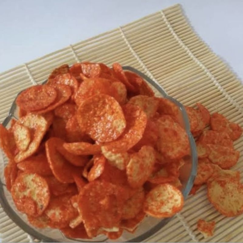 Opak Pedas/Opak Jaipong/ Opak Medan/OpakBuka >Mini Singkong Pedas 500 gram