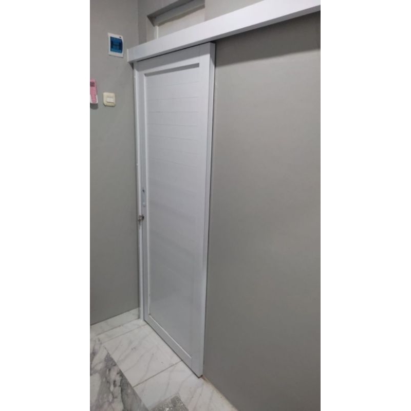 pintu aluminium kamar mandi sepanrel seleding free Peking kayu