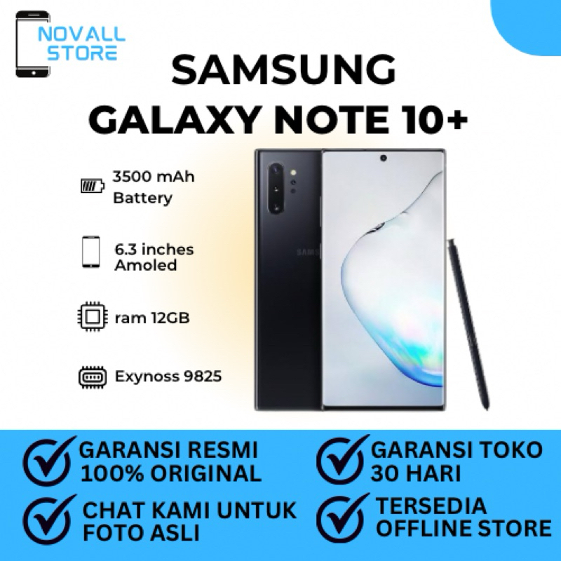 Samsung note 10 plus 256gb garansi resmi sein