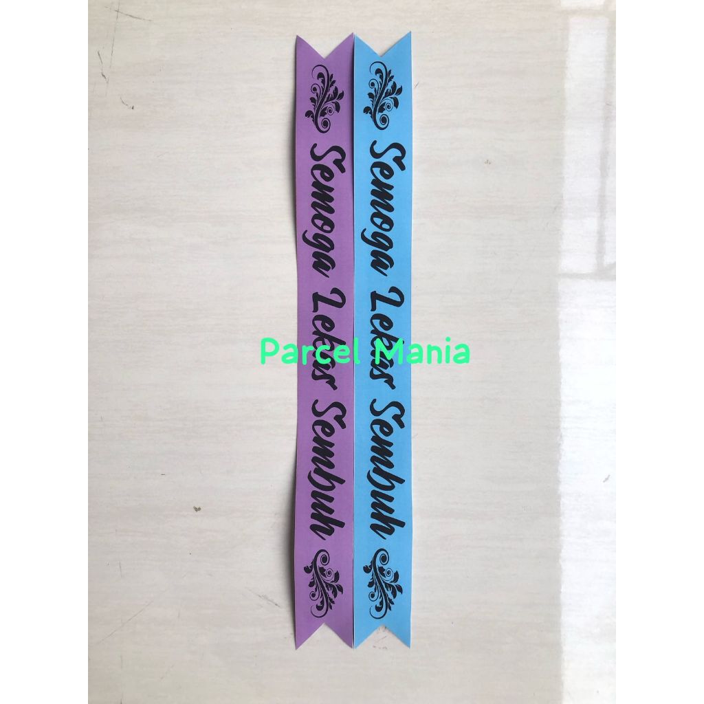 

Selempang Semoga Lekas Sembuh Lusinan Isi 12 Pcs Hiasan Parcel Pita Parsel Hampers