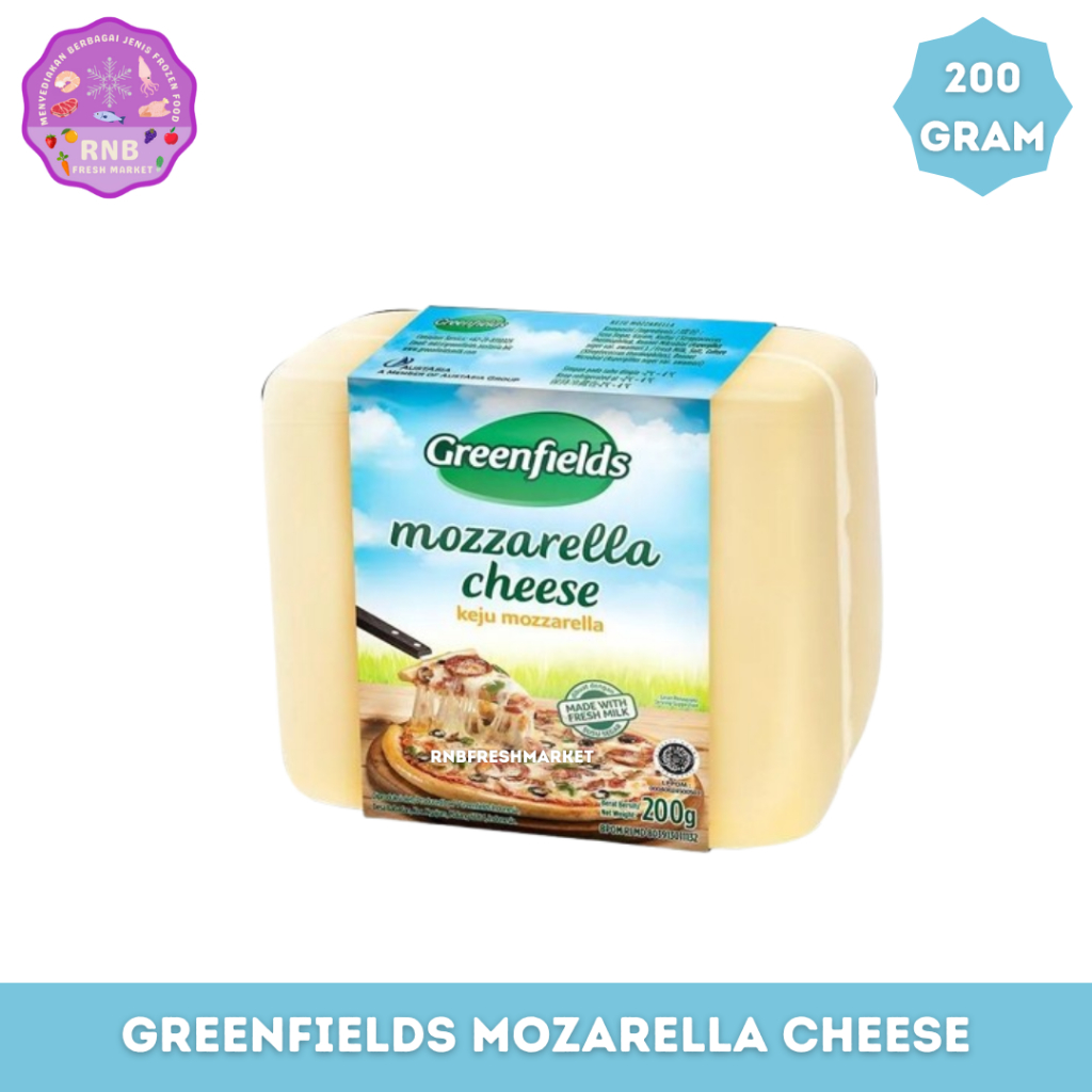 

Greenfields Mozarella Cheese Netto 200 Gram