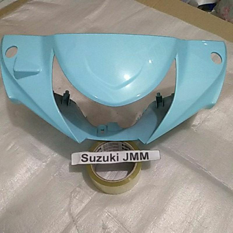 Batok Lampu Depan Spin 125 New Biru Telur Asin|Cover Handle Front Spin 125 New Blue Lagoon