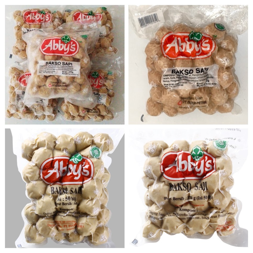 

ABBY'S Bakso Sapi 370g Kecil | Bakso Sapi 640g Besar | isi 50 bj | Bakso Frozen Halal