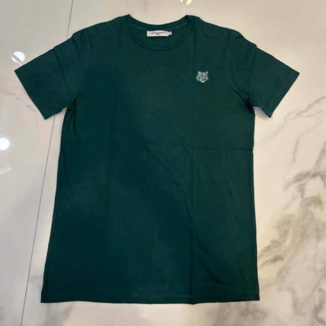 PRELOVED MAISON KITSUNE TSHIRT SIZE L GREEN