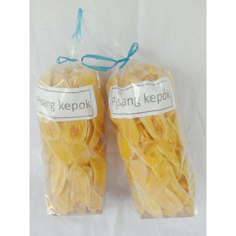 

keripik pisang asin dan gurih (pisang kepok)