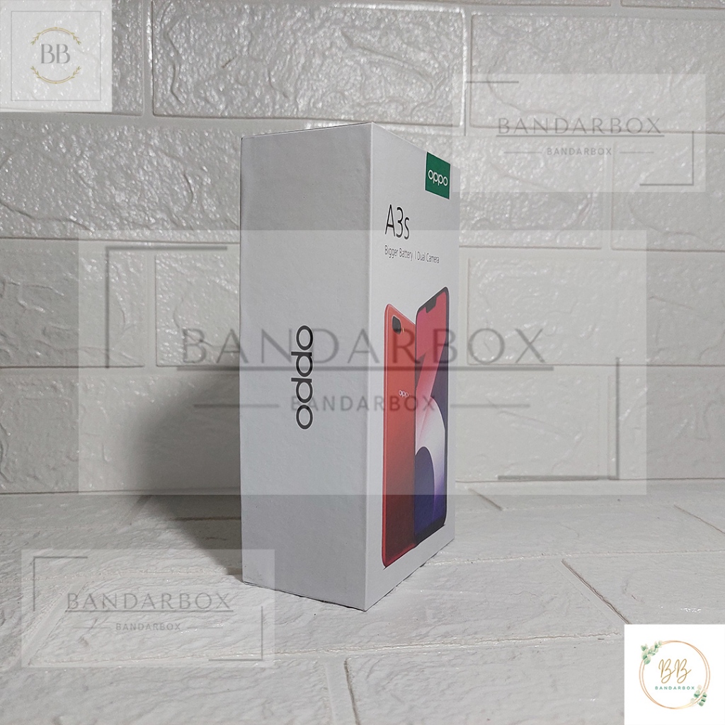 DUS BOX OPPO A3s - KOTAK OPPO A3s FULLSET (CHARGER DAN HEADSET)