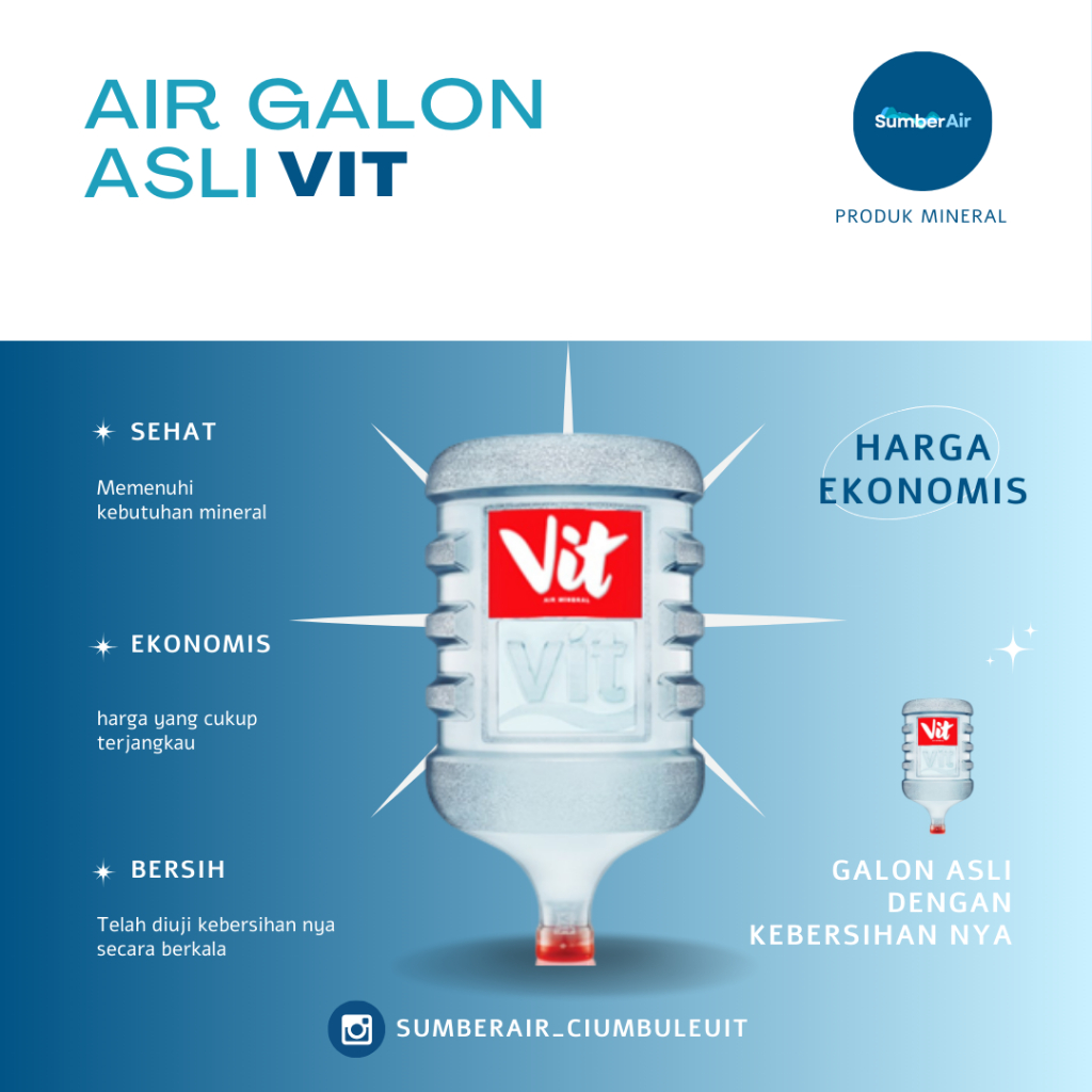 

VIT GALON 19 LITER BESERTA ISINYA