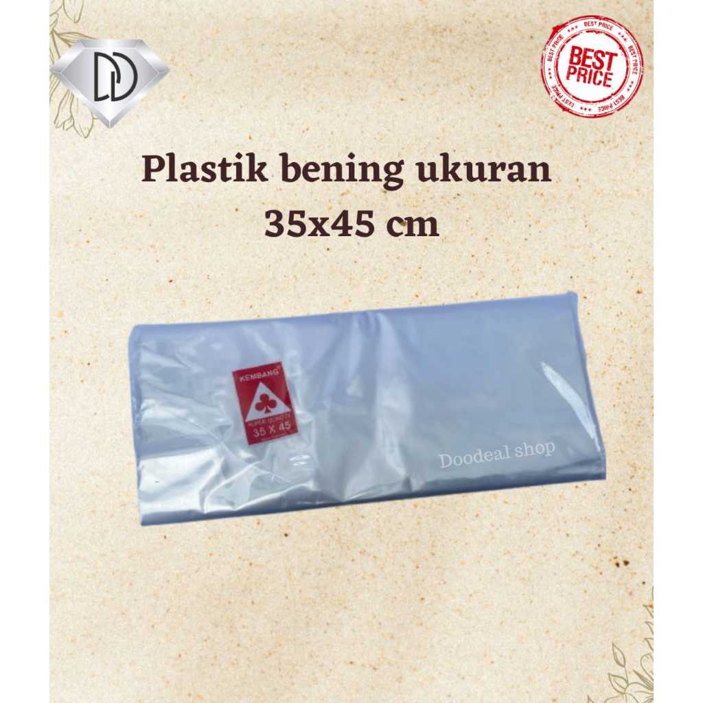 

Kantong plastik bening tebal 03,Plastik PP ukuran 35x45cm, Platik bening ukuran 35x45cm