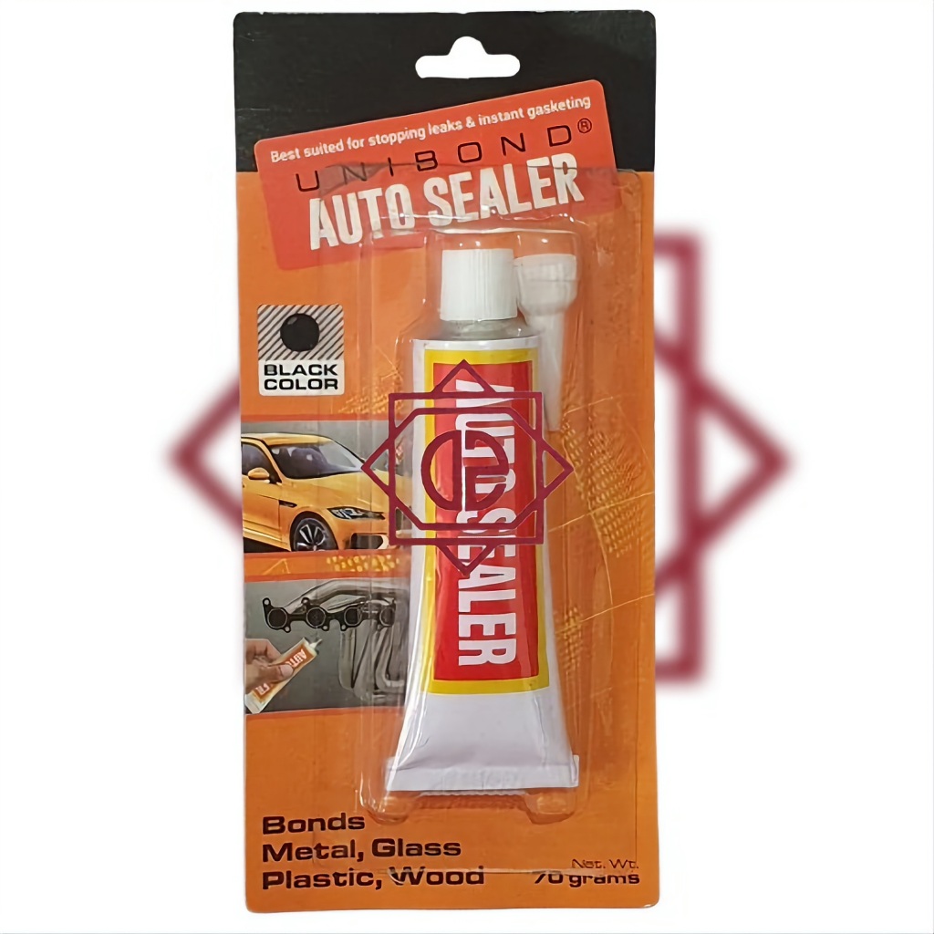 1pc UNIBOND Auto Sealer Sealant Lem Karet Hitam Mobil Motor 70gr