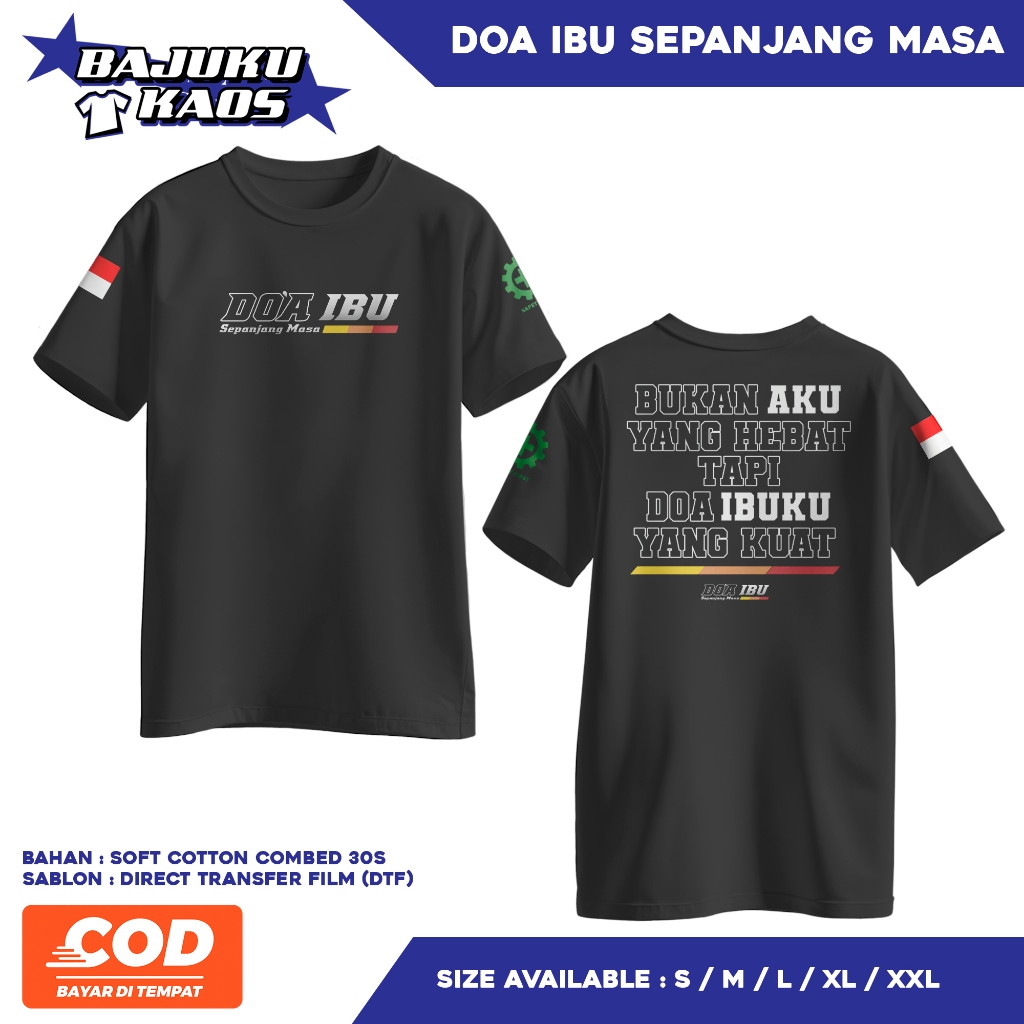 Kaos Doa Ibu Yang Kuat / T-shirt Distro Doa Ibu Yang Kuat