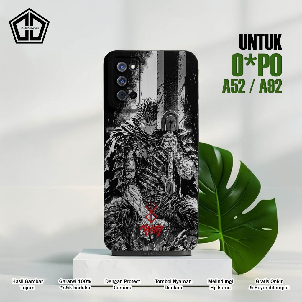 Casing OPPO A92 / A52 - Case OPPO A52 / A92 - ANIME BERSERK SOFTCASE PROCAMERA CASE HANDPHONE